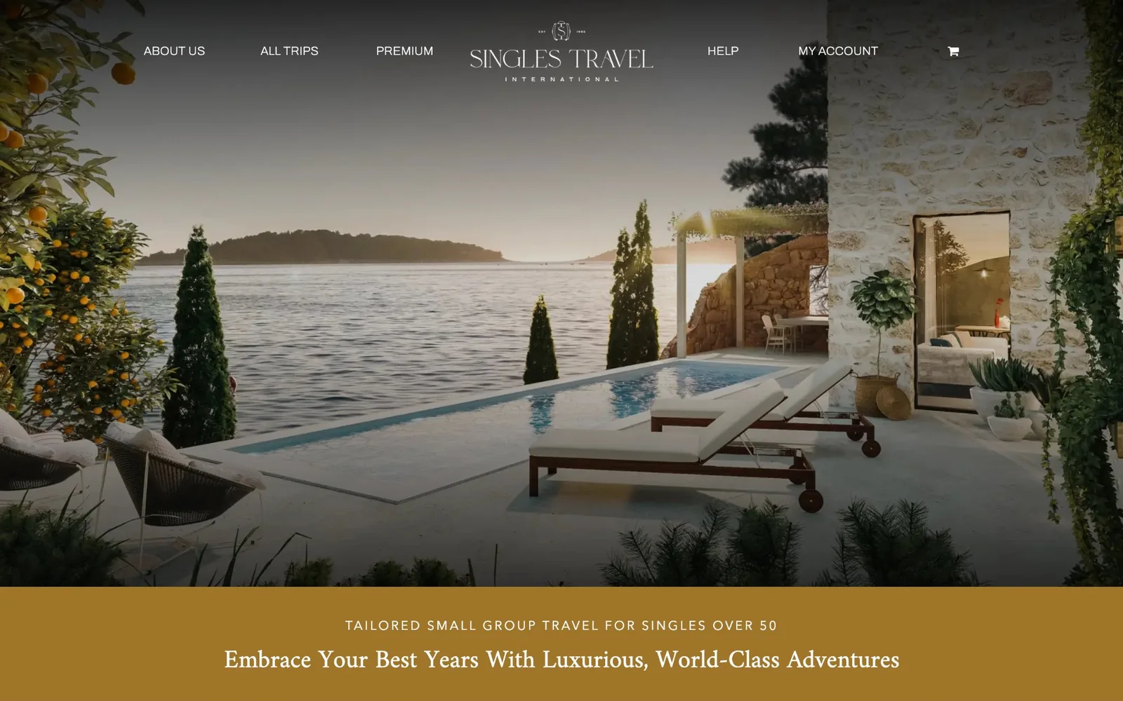 The Singles Travel International homepage